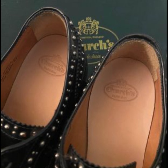 Church’s black leather shoes US size 7, EU size 37 - Picture 4 of 6